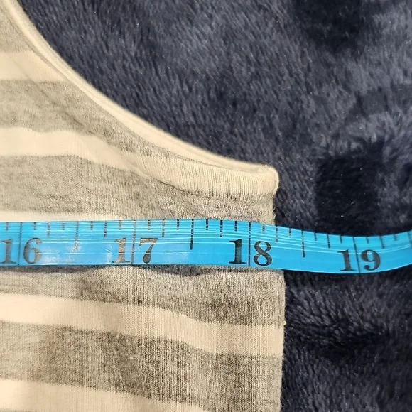 Banana Republic Gray and White Sleeveless Belted Sheath Maxi Dress - Picture 4 of 7